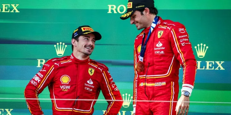 Carlos Sainz e Charles Leclerc (Scuderia Ferrari) - GP Australia 2024
